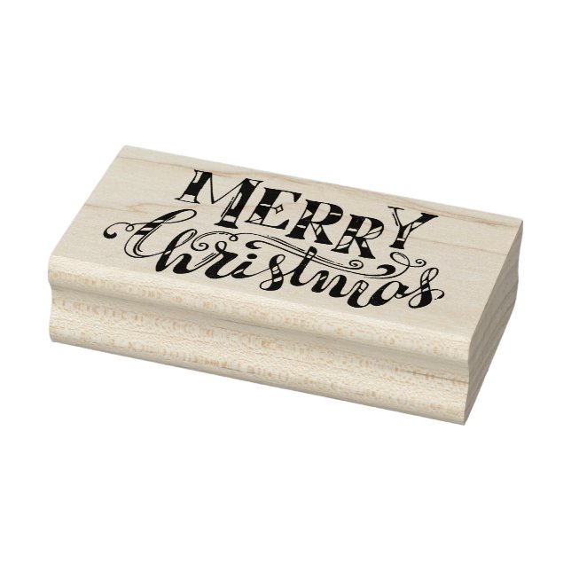 Frohe Weihnachten Gummistempel (Stempel)