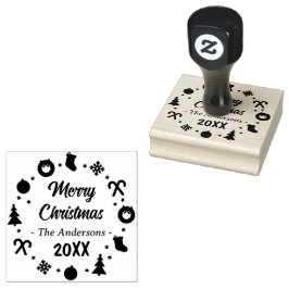 Frohe Weihnachten Gummistempel