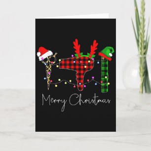 Frohe Weihnachten Hairstylist Lustiges Werkzeug Fr Karte