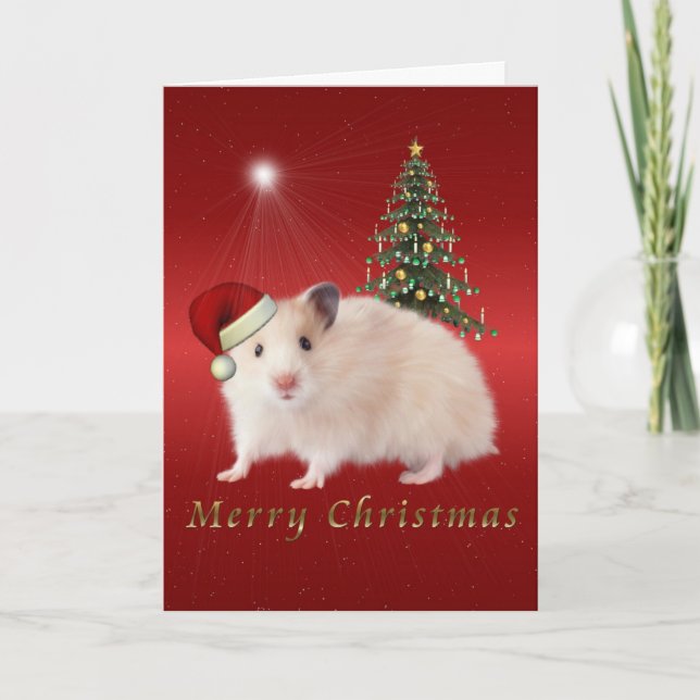 Frohe Weihnachten Hampster (Vorderseite)