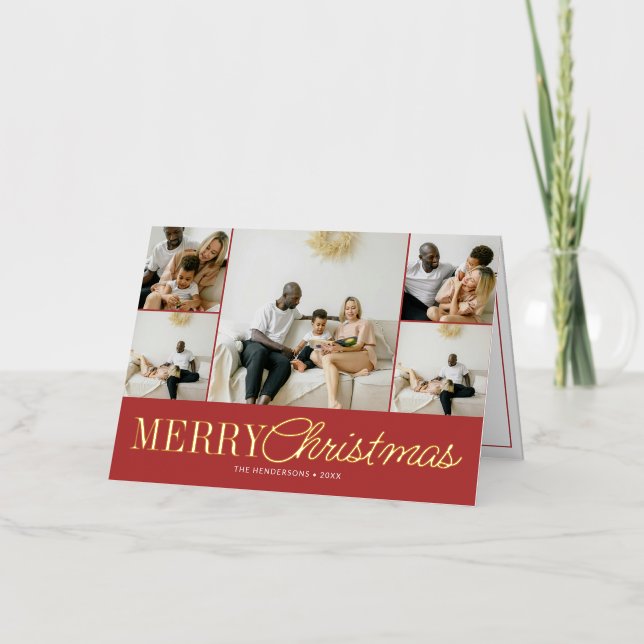 Frohe Weihnachten Handgeschriebenes Script 10 Foto (Vorderseite)