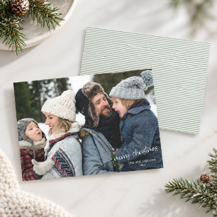 Frohe Weihnachten Handschrift Einfaches Foto