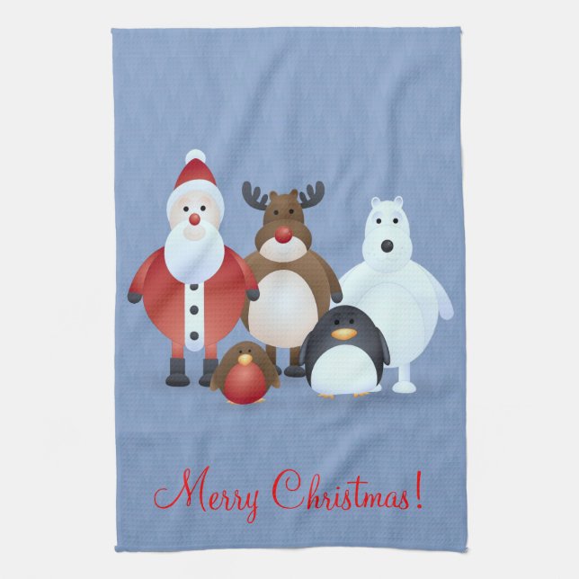 Frohe Weihnachten Handtuch (Vertikal)