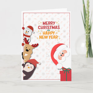 Frohe Weihnachten & Happy New Year Card mit Gesche Karte