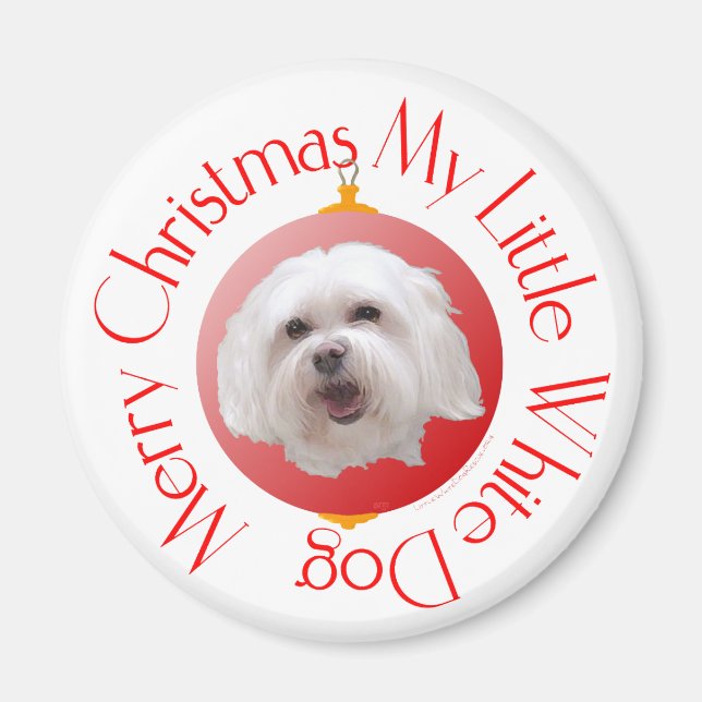 Frohe Weihnachten Havanese Magnet (Vorne)