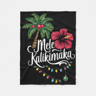 Frohe Weihnachten Hawaii Santa Hawaiian Merry Chri Fleecedecke