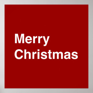 Frohe Weihnachten Helvetica Poster