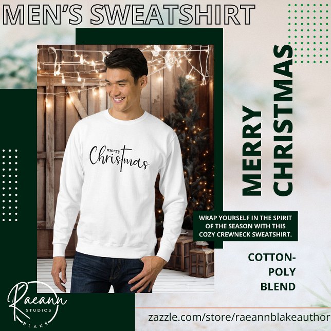 Frohe Weihnachten Herren Basic Sweatshirt (Von Creator hochgeladen)