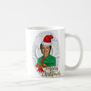 frohe weihnachten Hillary Clinton Kaffeetasse