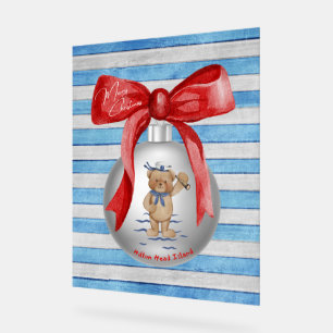 Frohe Weihnachten Hilton Head Island Bear Ornament Acrylschild