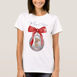 Frohe Weihnachten Hilton Head Island Bear Ornament T-Shirt