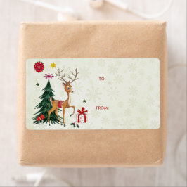 Frohe Weihnachten Hirsche und Bäume | Geschenketik