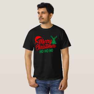 Frohe Weihnachten Ho Ho – Festliche Feiertags-Typo T-Shirt