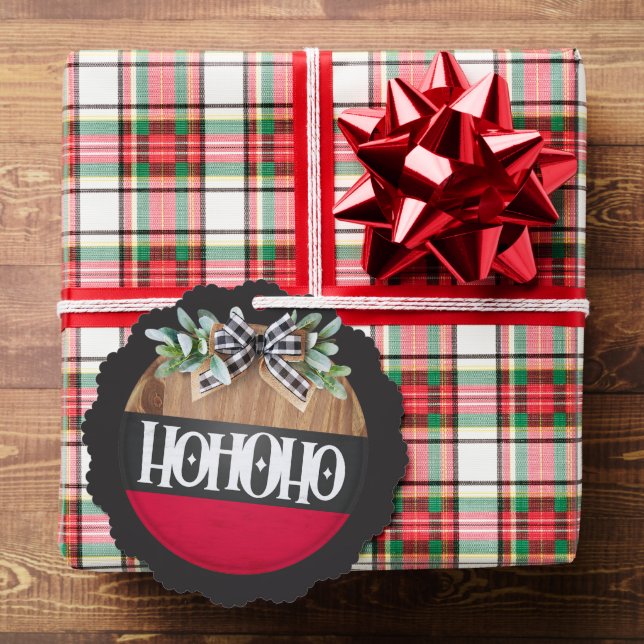 Frohe Weihnachten Ho Ho Ho Ornament Karte (Insitu (Geschenk))