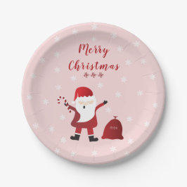 Frohe Weihnachten Ho Ho Ho Santa Claus Pappteller