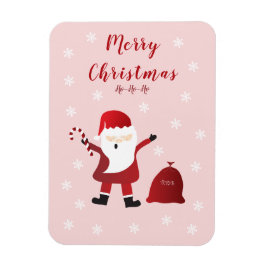 Frohe Weihnachten Ho Ho Ho Santa Claus Red Magnet