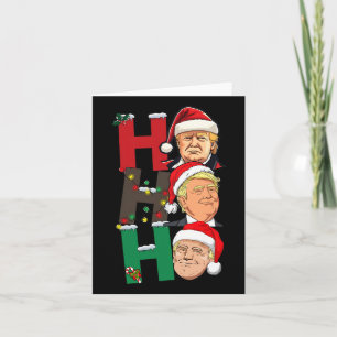 Frohe Weihnachten Ho Ho Ho Trump Santa Light Chris Karte
