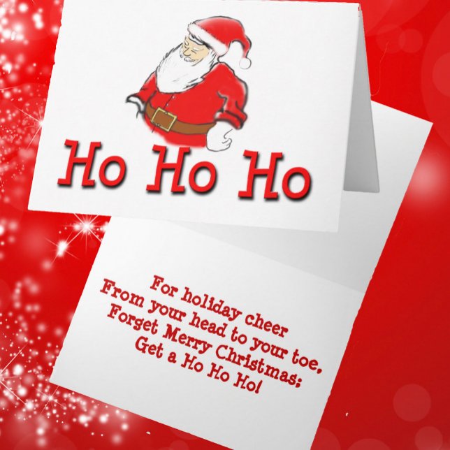 Frohe Weihnachten holen ein Ho Ho Ho Funny (Funny Santa Merry Christmas Get a Ho Ho Ho)