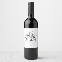 Frohe Weihnachten | Holiday Gift Custom Wine Label Weinetikett
