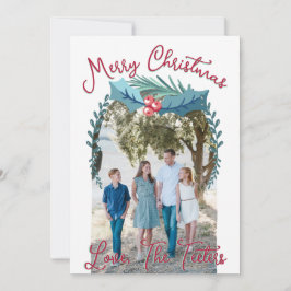 Frohe Weihnachten Holly Berry Custom Foto Arch