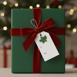 Frohe Weihnachten Holly Berry Gift Tags Geschenkanhänger