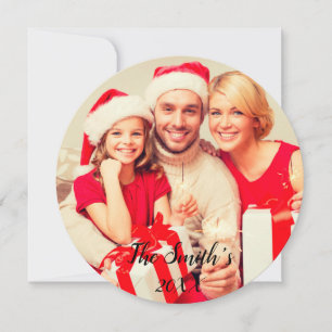 Frohe Weihnachten Holly Foto Card II
