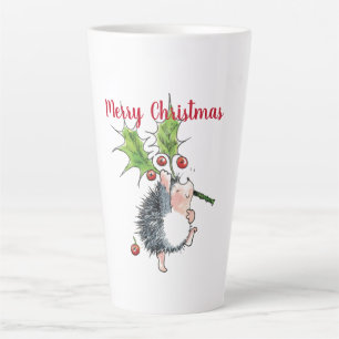 Frohe Weihnachten Holly Igel Milchtasse