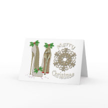 Frohe Weihnachten Holly Stiletto Gruß