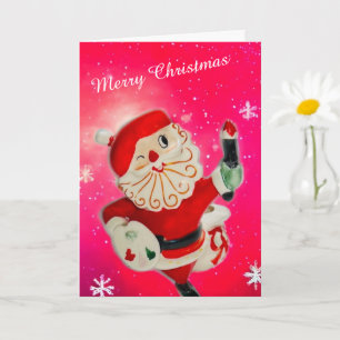 Frohe Weihnachten Holt Howard Painter Santa Karte
