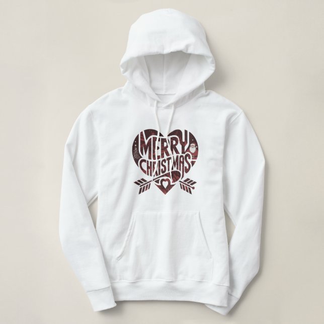 Frohe Weihnachten Hoodie (Design vorne)