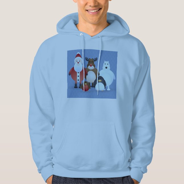 Frohe Weihnachten Hoodie (Vorderseite)