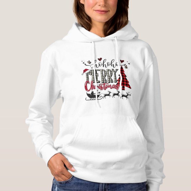 Frohe Weihnachten Hoodie (Vorderseite)