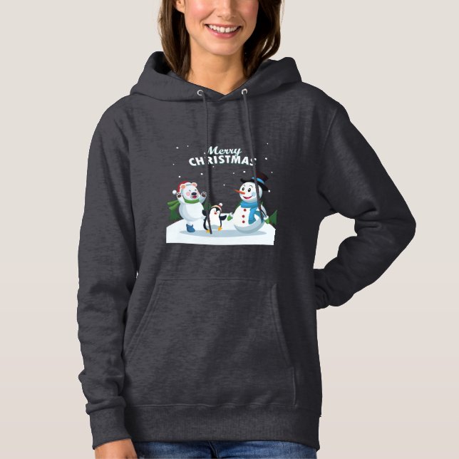 Frohe Weihnachten Hoodie (Vorderseite)