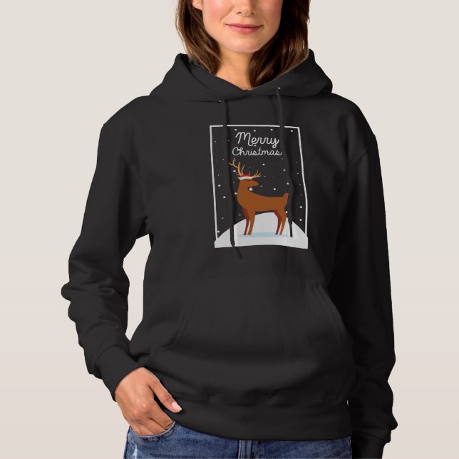 Frohe Weihnachten Hoodie (Vorderseite)