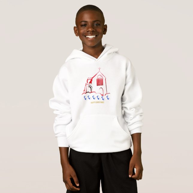 Frohe Weihnachten Hoodie (Vorne ganz)