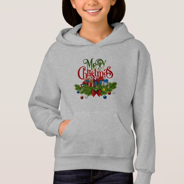 Frohe Weihnachten Hoodie (Vorderseite)