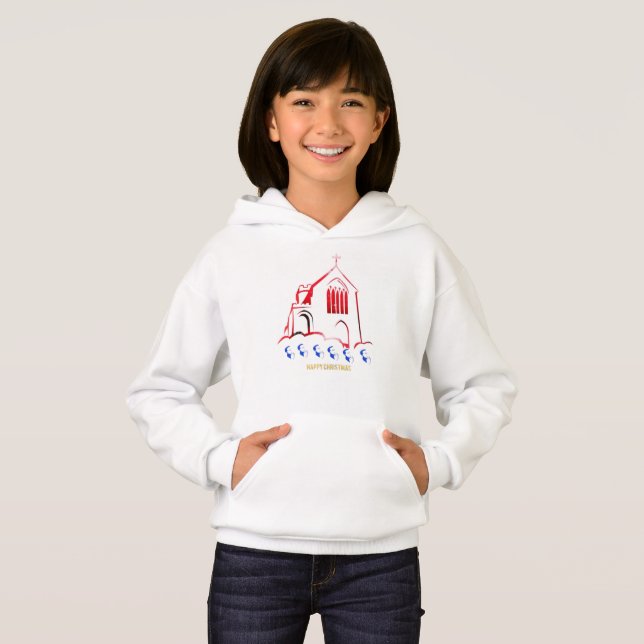 Frohe Weihnachten Hoodie (Vorne ganz)