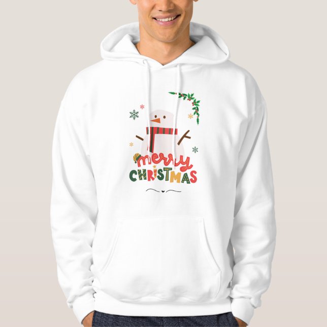 Frohe Weihnachten Hoodie (Vorderseite)