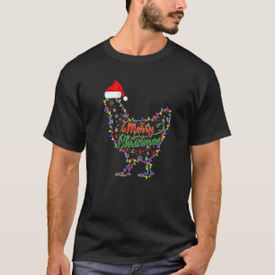 Frohe Weihnachten Huhn Lustiges Huhn Santa Hut Li T-Shirt