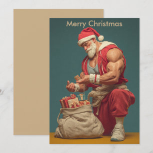 Frohe Weihnachten Humor Santa Feiertagsgruß