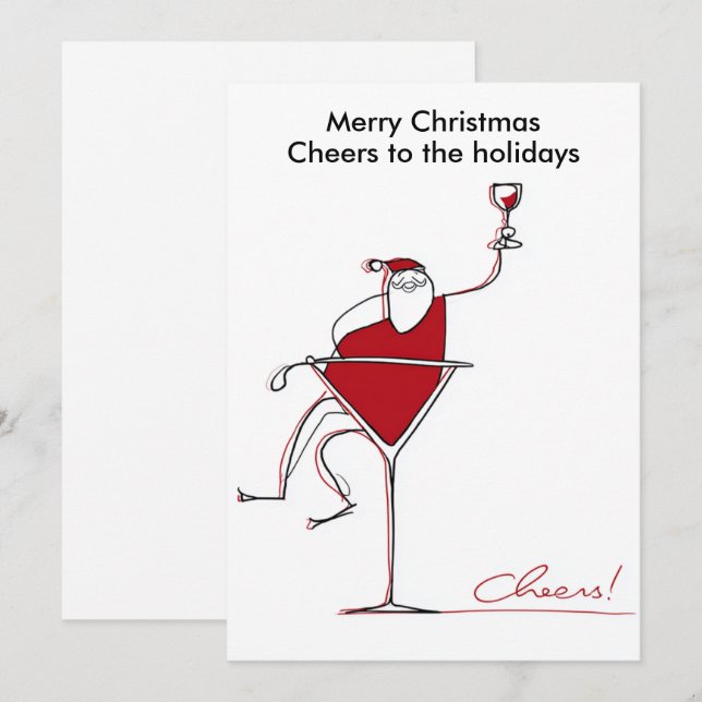 Frohe Weihnachten Humor Weihnachtsmann | Feiertags (Vorne/Hinten)