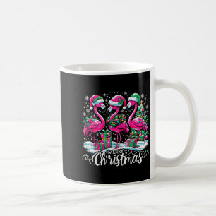 Frohe Weihnachten Hut Santa Flamingo Licht Weihnac Kaffeetasse