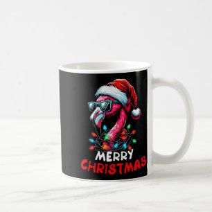 Frohe Weihnachten Hut Santa Flamingo Weihnachtslic Kaffeetasse