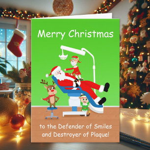 Frohe Weihnachten Hygieniker Santa Karte