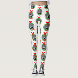 frohe Weihnachten Igel Leggings