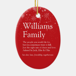 Frohe Weihnachten Ihre Familie Definition Schneefl Keramik Ornament
