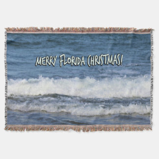 Frohe Weihnachten im Florida-Stil über dem tiefbla Decke