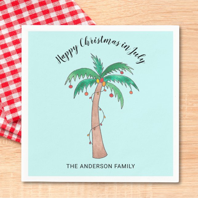 Frohe Weihnachten im Juli Brauch Serviette (Von Creator hochgeladen)