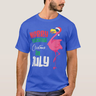 Frohe Weihnachten im Juli, Cool Flamingo T-Shirt