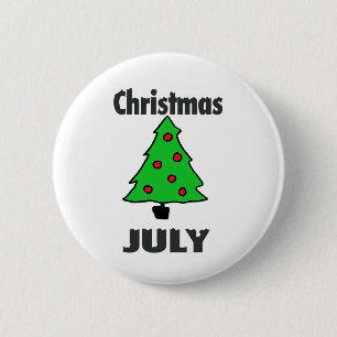 Frohe Weihnachten im Juli Party Lustiger Sommer Xm Button